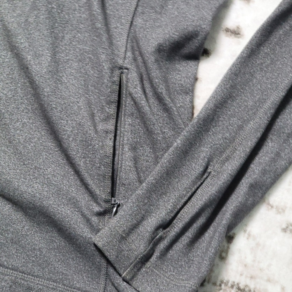 Calia Jacket Womens Full Zip Gray Athletic Yoga Running Lightweight Thumbholes M - Picture 5 of 8